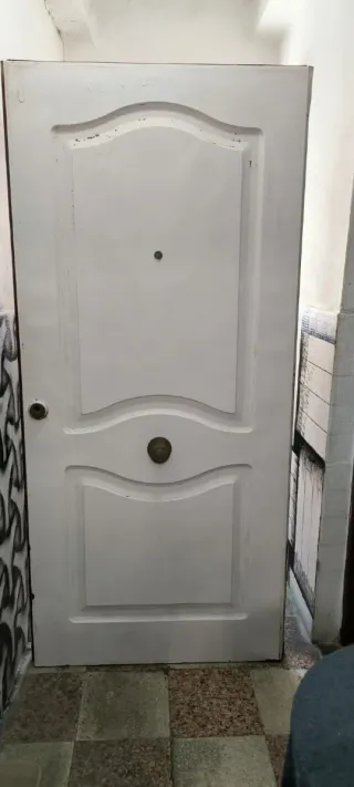 Puerta interior blanca
