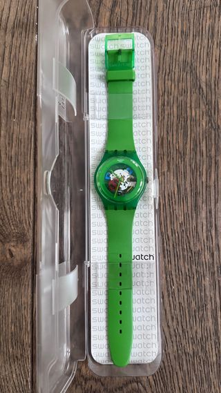 Reloj Swatch Verde PERFECTO ESTADO.
