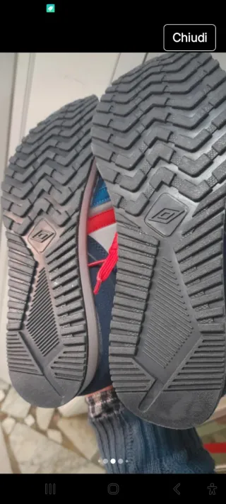 Scarpe Umbro N42 Blu/Grigio Red