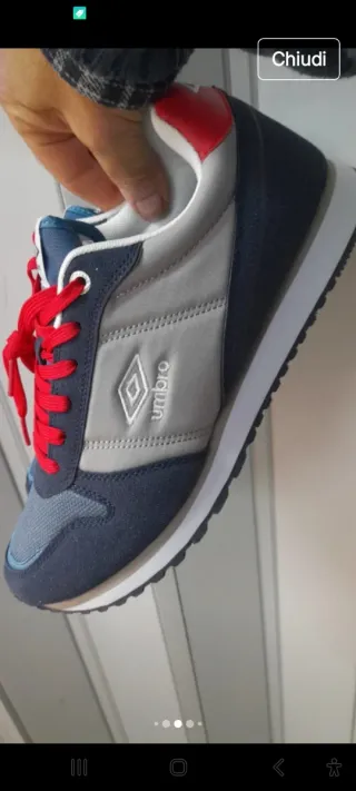 Scarpe Umbro N42 Blu/Grigio Red