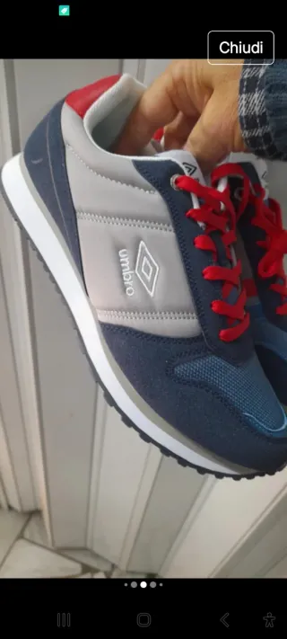 Scarpe Umbro N42 Blu/Grigio Red