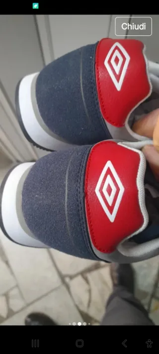 Scarpe Umbro N42 Blu/Grigio Red