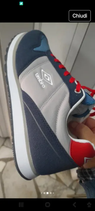 Scarpe Umbro N42 Blu/Grigio Red