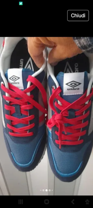 Scarpe Umbro N42 Blu/Grigio Red