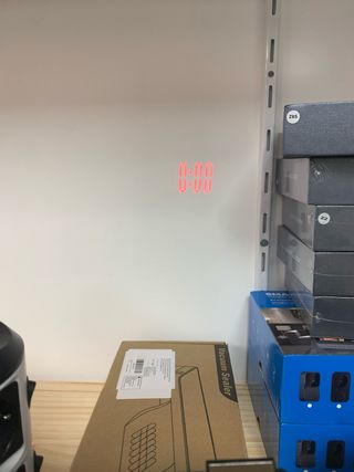 Reloj Digital Proyector Negro Azul