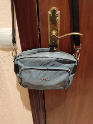 Bolso Bimba y Lola Nylon Bandolera Gris... vitage