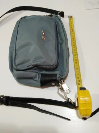 Bolso Bimba y Lola Nylon Bandolera Gris... vitage