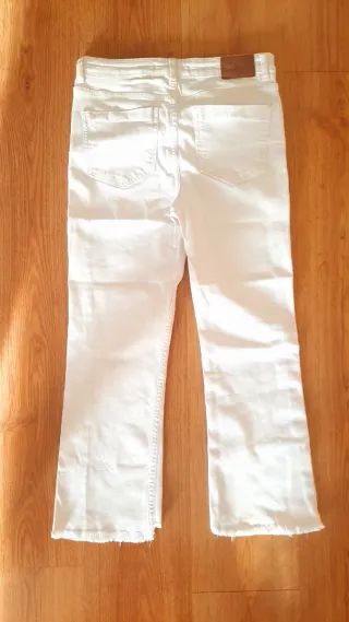 Pantalón Zara Blanco Talla S