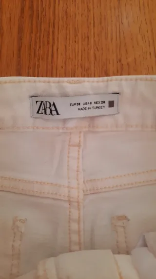 Pantalón Zara Blanco Talla S
