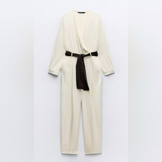 Mono Zara cruzado negro y blanco Talla S/M