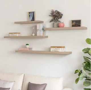 Balda/estante flotante 120x23 cm color natural