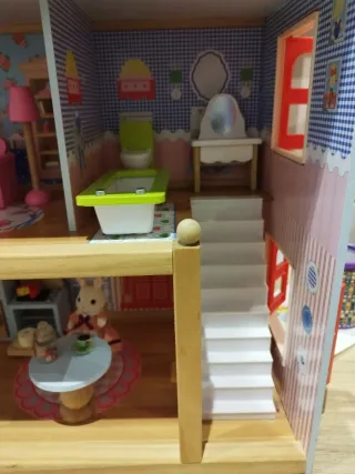 Casita de muñecas de madera(sin Silvanians)