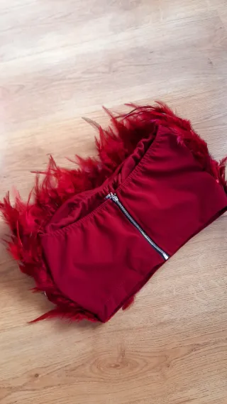 Top Zara Rojo Talla S