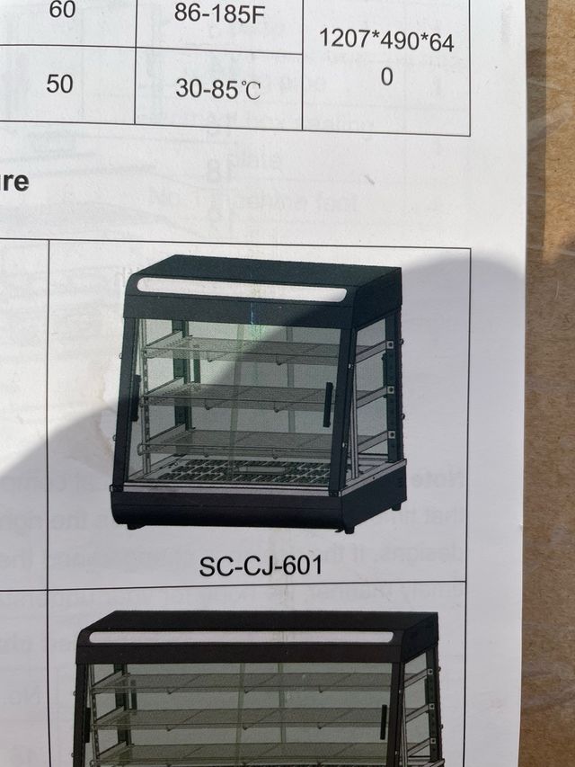 Vitrina Expositora Vevor SC-CJ-601 1200W