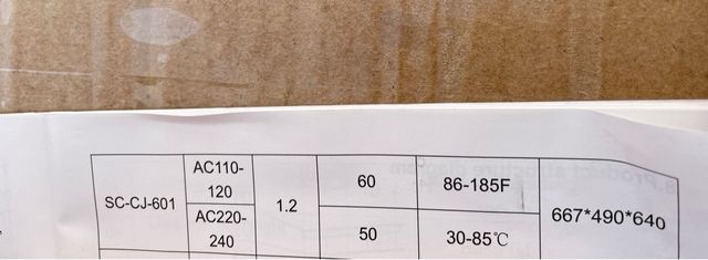 Vitrina Expositora Vevor SC-CJ-601 1200W