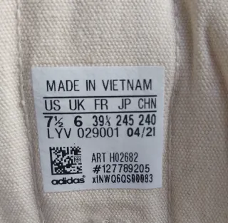 Zapatillas Adidas Nizza T39 1/3 Plataforma.