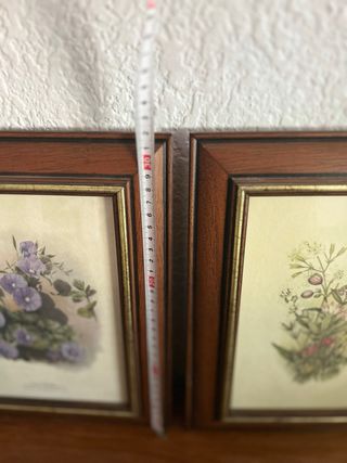 4 Quadri Classici Floreali in Legno