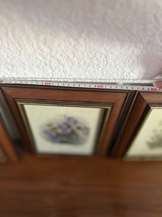 4 Quadri Classici Floreali in Legno