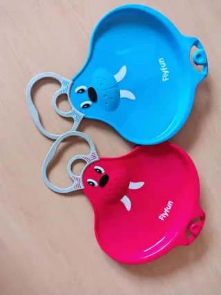 2 Palas Trineo Azul y Rosa Flyfun