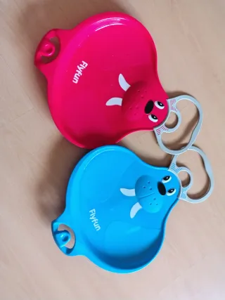 2 Palas Trineo Azul y Rosa Flyfun