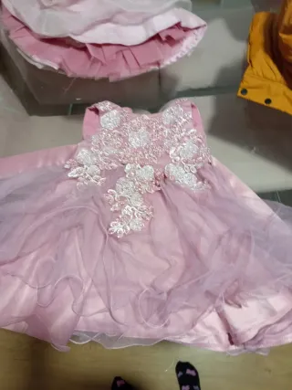 Vestido fiesta niña rosa