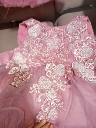 Vestido fiesta niña rosa