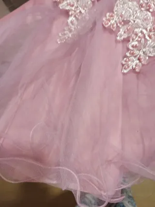 Vestido fiesta niña rosa