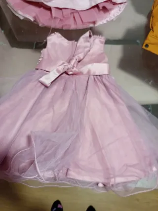 Vestido fiesta niña rosa