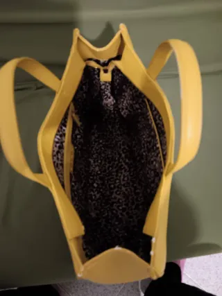 Liu Jo Borsa Gialla con Logo Oro