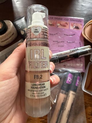 Lote Maquillaje: Base, Polvos, Brochas y más