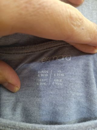 Top Smanicato Grigio Paillettes Tg S