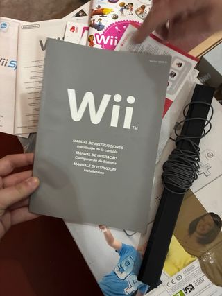 Nintendo Wii con juegos y mandos personalizados