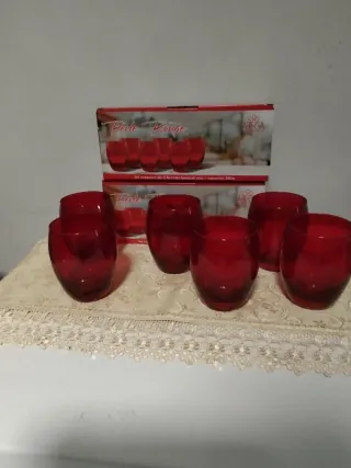 Set 12 Bicchieri Vetro Arca