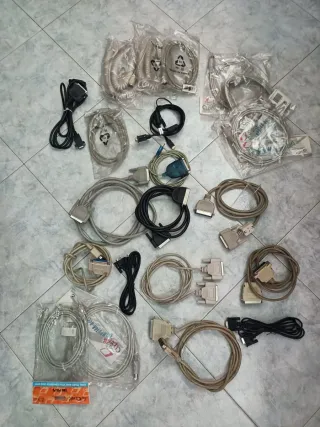 Lotto Cavi Seriali Vari Pc Retro computer Vintage