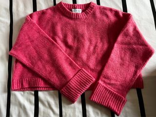 Jersey crop Bershka rosa