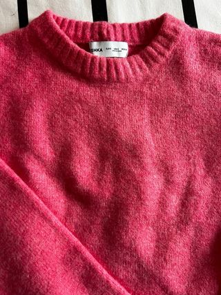 Jersey crop Bershka rosa