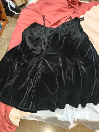 Falda El Corte Inglés Negra Talla 54