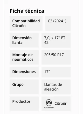 4 Llantas aluminio 17" 4x108