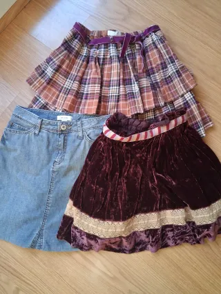 Ropa niña invierno - 3 faldas, 16 años