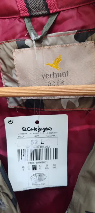 Chaqueta Camuflaje Acolchada Mujer Talla L 52