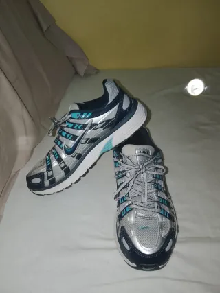 Nike P-6000 Plata/Turquesa Talla 38