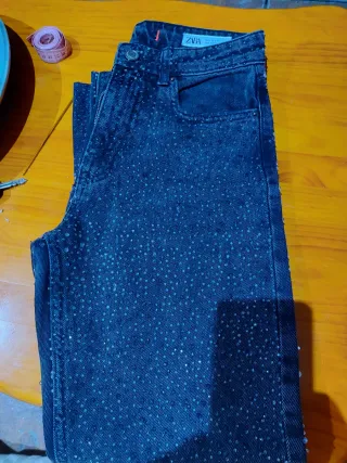 Pantalón Zara fiesta brillante