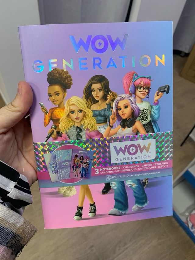 Conjunto de 3 Caderno WOW Generation