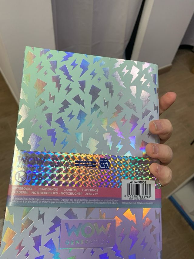 Conjunto de 3 Caderno WOW Generation