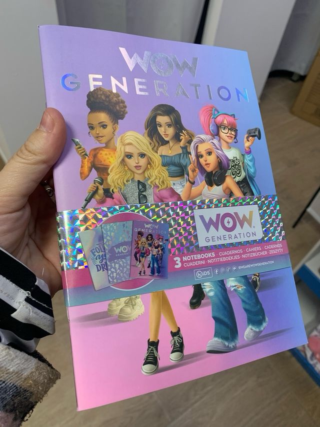 Conjunto de 3 Caderno WOW Generation