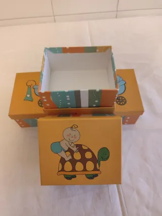 Cajitas decoradas para bebé (4 unidades)