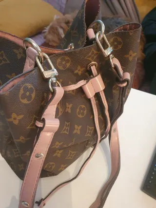 Bolso Louis Vuitton Marrón y Rosa
