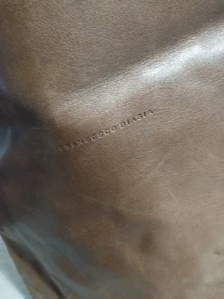 Borsa in pelle donna vintage marrone