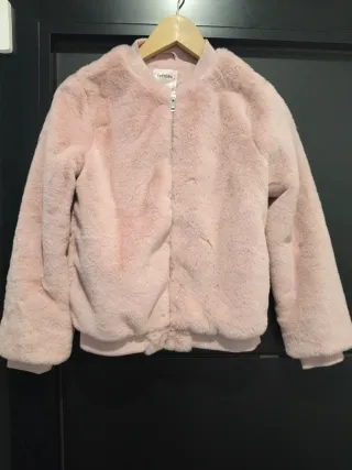Giubbotto in pelliccia sintetica per bambini Lefties rosa