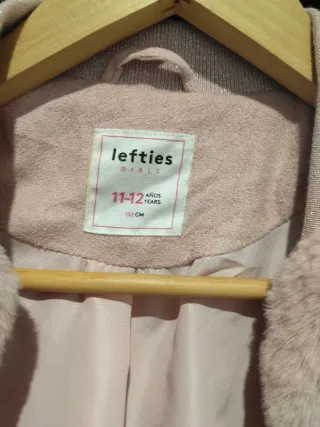Giubbotto in pelliccia sintetica per bambini Lefties rosa